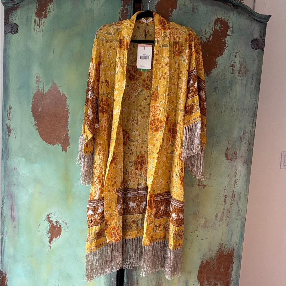 Spell Sunflower Yellow Mystic Tassel Robe